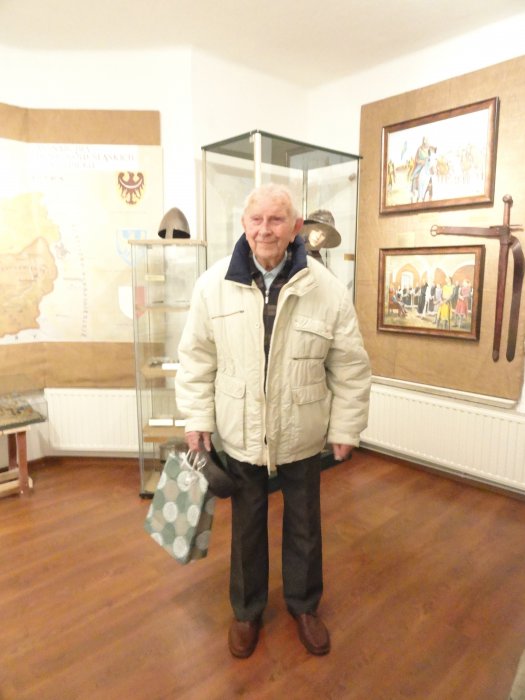 5 Luty 2015 Kombatant Jan Koczy podczas spotkania w muzeum
