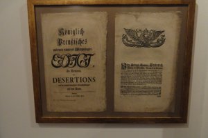 Dokument pruskiego króla Fryderyka Wielkiego w sprawie zwalczania dezercji w wojsku pruskim 