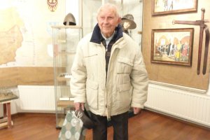 5 Luty 2015 Kombatant Jan Koczy podczas spotkania w muzeum