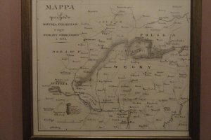 Mapa z XIX w ukazująca przemarsz wojsk polskich przez Śląsk podczas wyprawy wiedeńskiej w 1683 r 