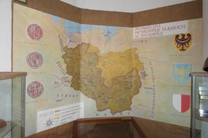 Ręcznie wykonana mapa Śląsk w czasie swego największego znaczenia monarchia Henryków śląskich w XIII w 