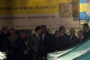 Uhonorowani przez władze miasta Pszczyny członkowie stowarzyszenia Pro M 