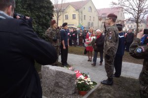 Uroszystość odsłonięcia i poświęcenia tablicy ku czci polskiej kawalerii stacjonującej w Pszczynie 17